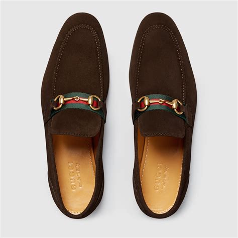 gucci brown loafers men's|Gucci moccasins suede men's loafers.